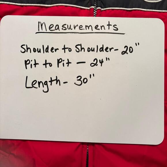 AEROPOSTALE Full Zip Puffer Vest Mens XL Red and Black Insulated w/ Pockets - Picture 8 of 9